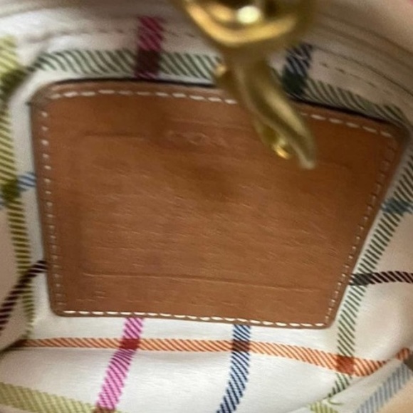 Vintage RARE Coach Canvas Purse Shoulder Bag - Picture 1 of 6
